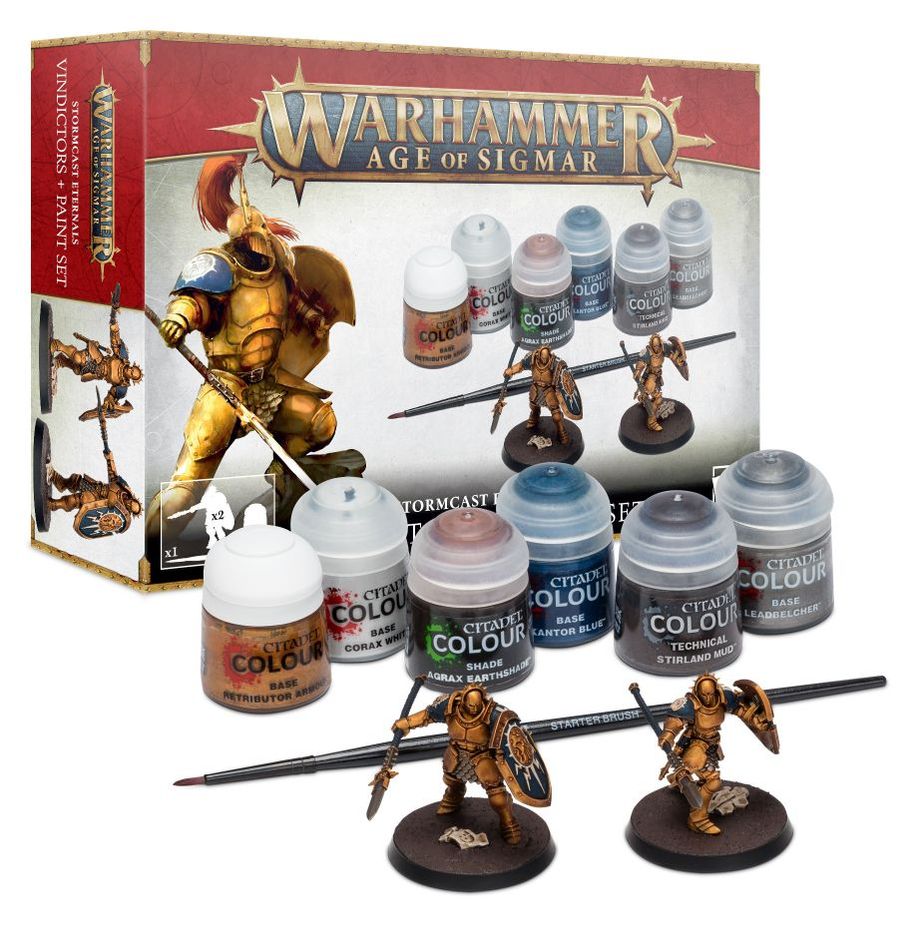 Age of Sigmar Stormcast Eternals: Vindicators + Paint Set