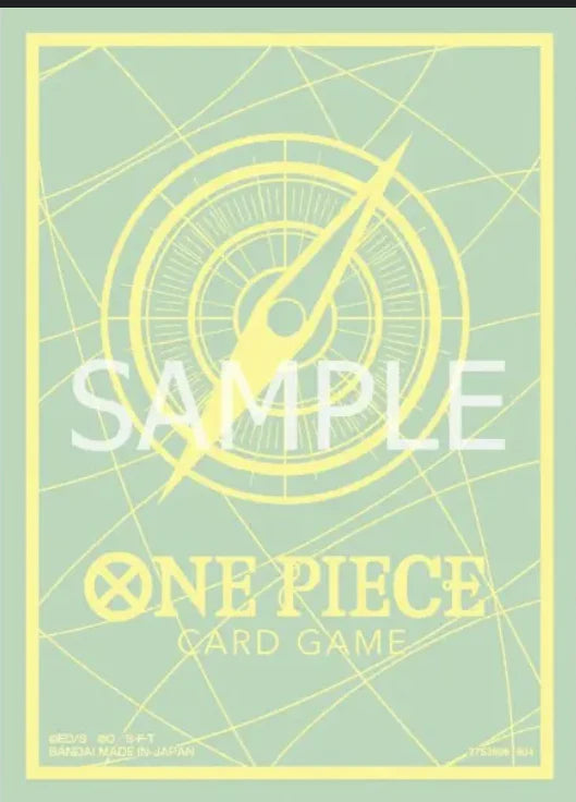 Bandai ONE PIECE Card Game Official Card Sleeve Series 9 - Card Back Mint Green & Lemon (70 ct)