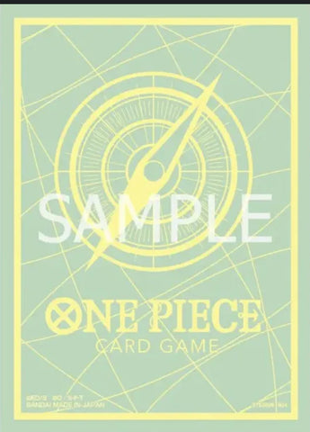 Bandai ONE PIECE Card Game Official Card Sleeve Series 9 - Card Back Mint Green & Lemon (70 ct)