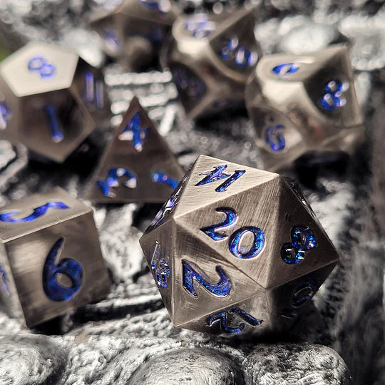blue forged dice
