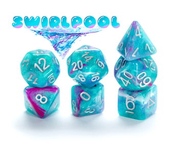 Aether Dice - 'Swirlpool' (7-die)