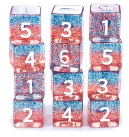 Inclusion Dice - 'America the Beautiful' (12 d6)