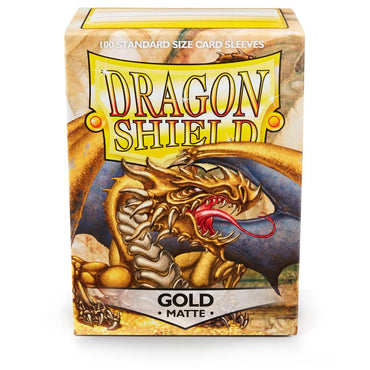 Dragon Shield: Standard 100ct Sleeves - Gold (Matte)