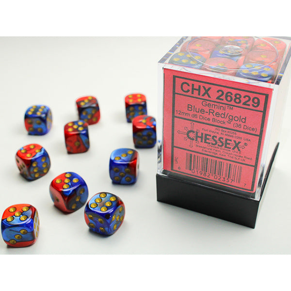 12mm 36d6 Gemini: Blue-Red/Gold