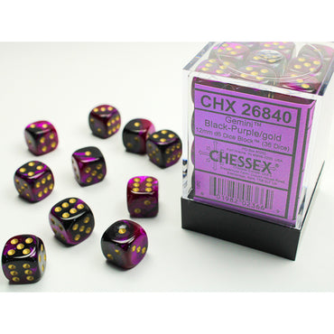 12mm 36d6 Gemini: Black-Purple/Gold