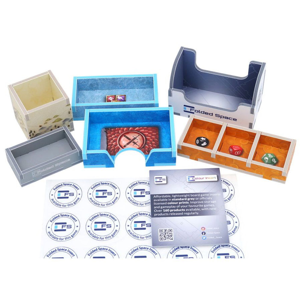 Box Insert: Sample Product with flyers and stickers