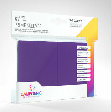 Game Genic Sleeves: Purple Standard Size Prime Sleeves (100ct)