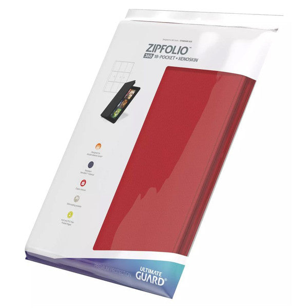 Binder: 9-Pocket: ZipFolio: XenoSkin: Red