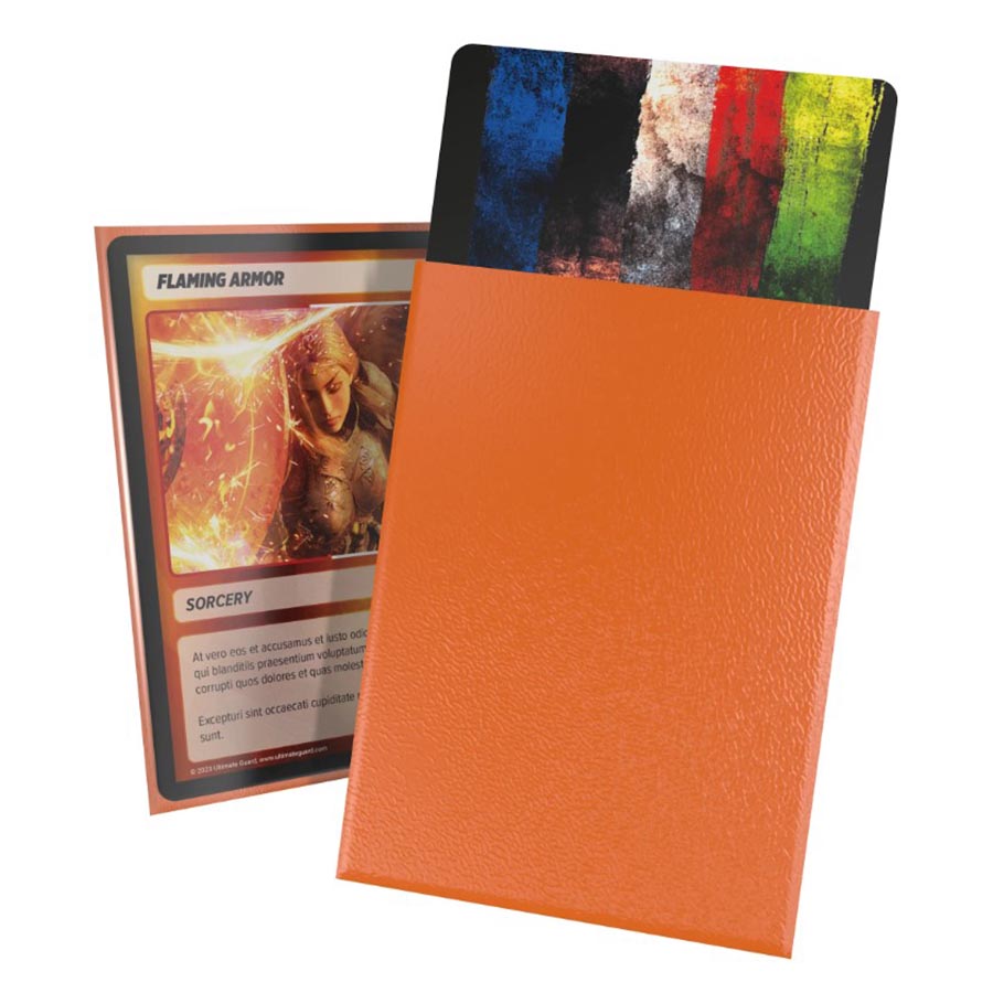 CORTEX SLEEVES: STANDARD SIZE MATTE ORANGE (100CT)